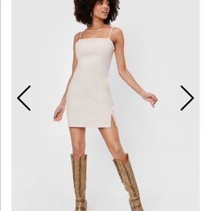 Nasty Gal linen mini dress